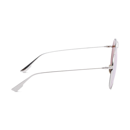 Christian Dior Silver Metal DiorStellaire 3 Aviator Mirror Sunglasses