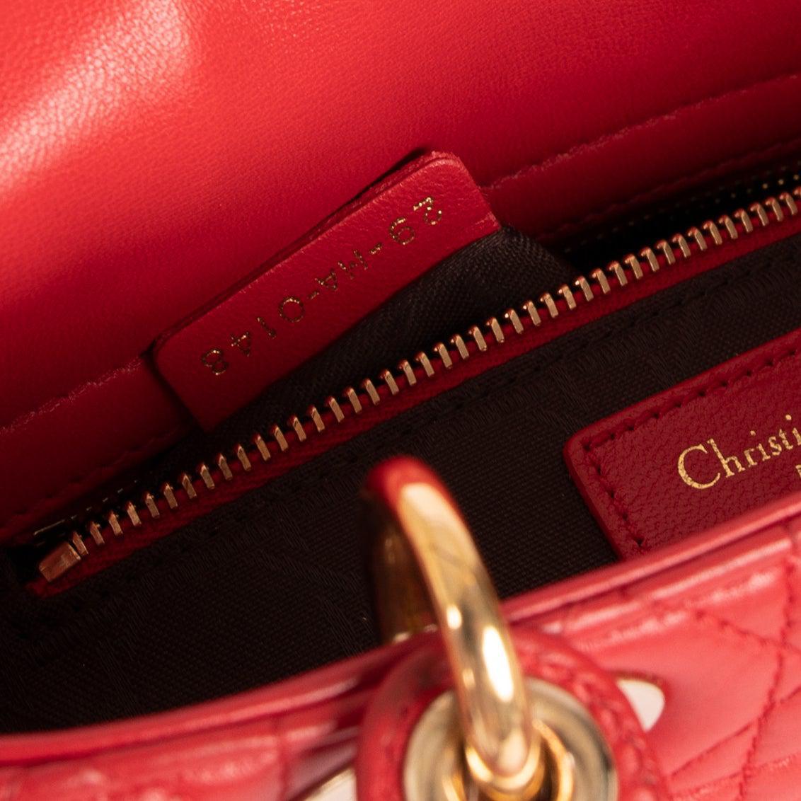 Christian Dior Small My Lady Dior Lucky Badges Bag
