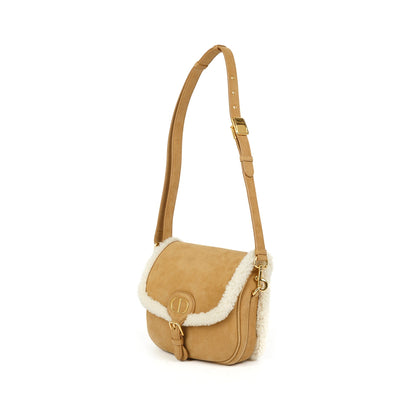 Christian Dior Small Shearling Bobby Crossbody Bag