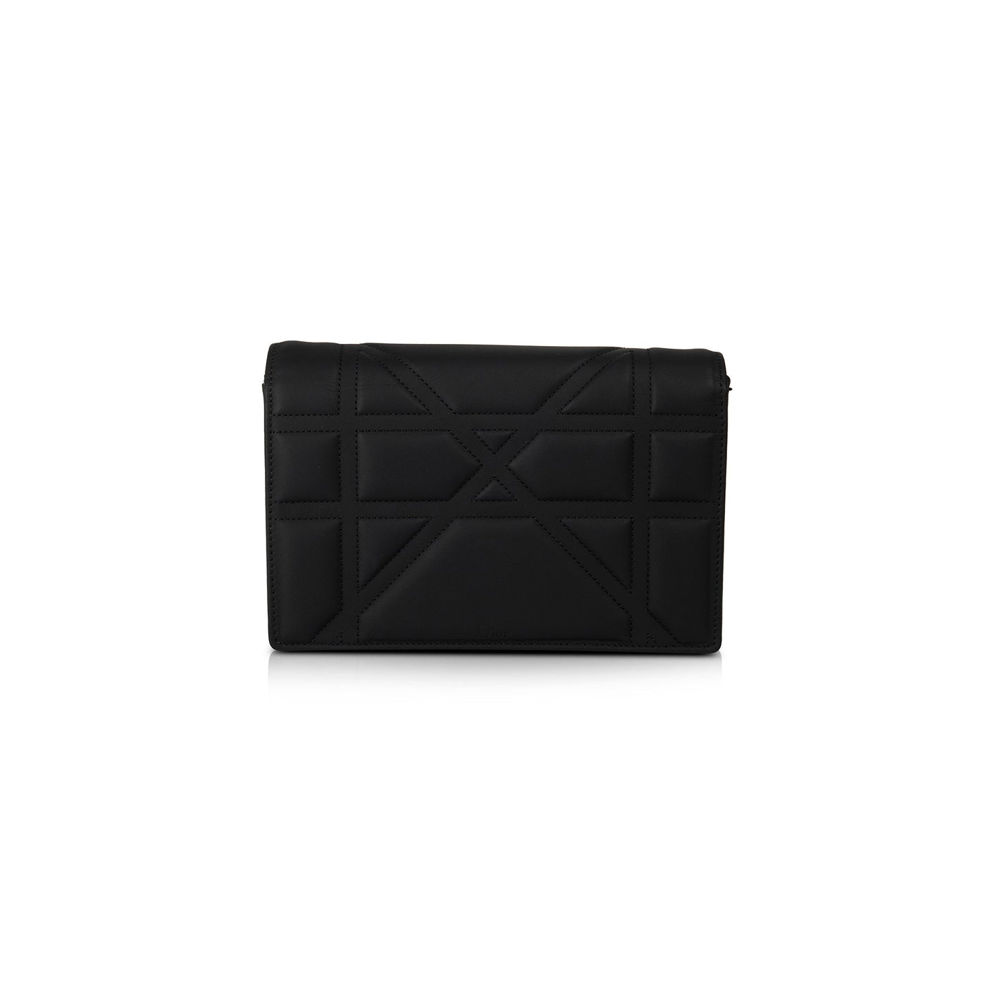Christian Dior Ultramatte Stitched Cannage Diorama Wallet on Chain