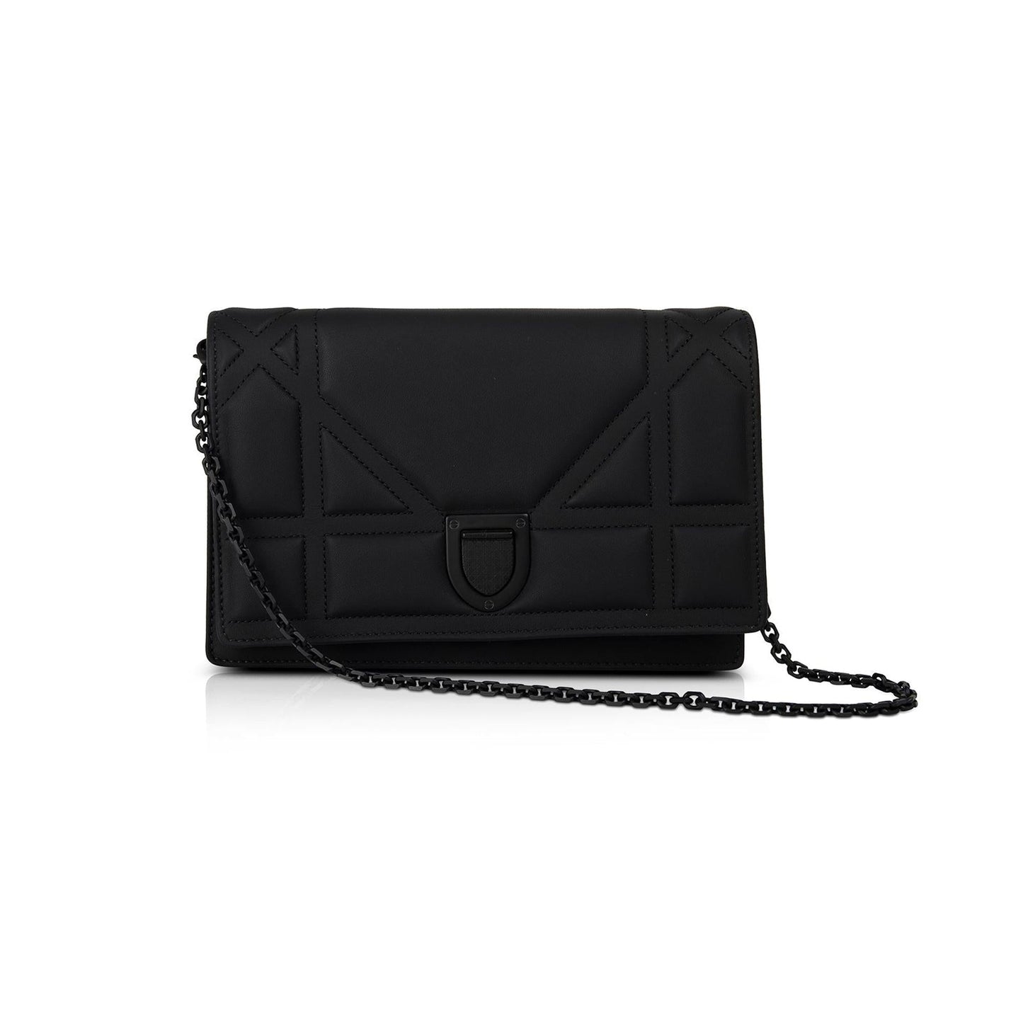 Christian Dior Ultramatte Stitched Cannage Diorama Wallet on Chain
