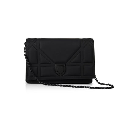 Christian Dior Ultramatte Stitched Cannage Diorama Wallet on Chain