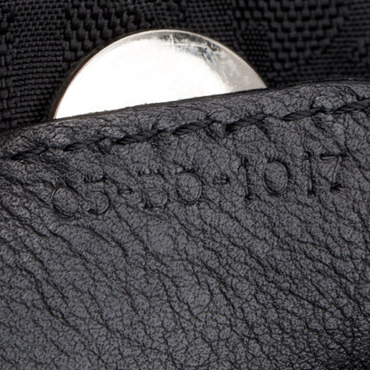 Christian Dior Vintage Black Diorissimo Nylon Bow Charm Bucket Bag
