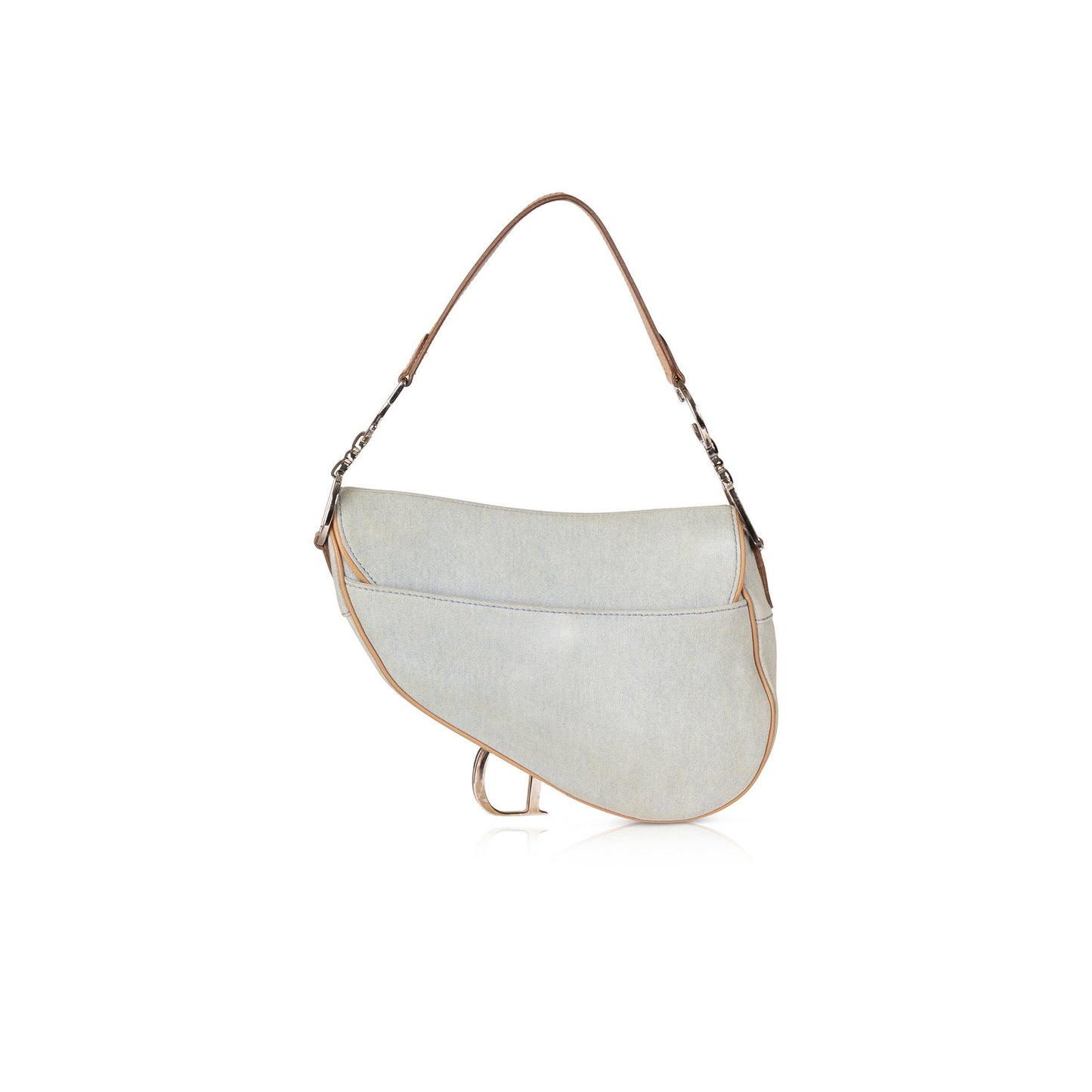 Christian Dior Vintage Denim Saddle Bag