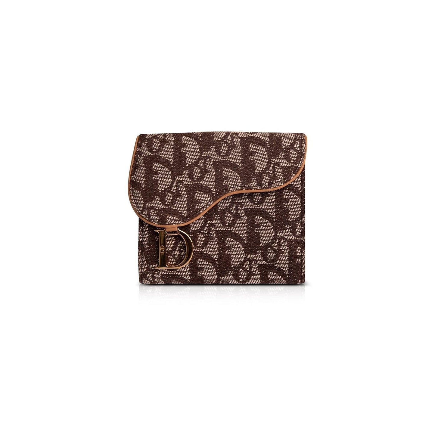 Christian Dior Vintage Diorissimo Saddle Compact Wallet