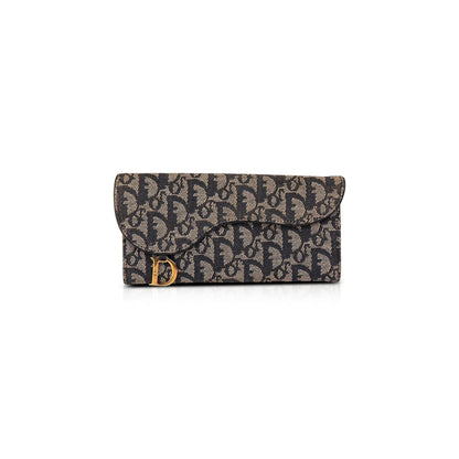 Christian Dior Vintage Diorissimo Saddle Flap Wallet