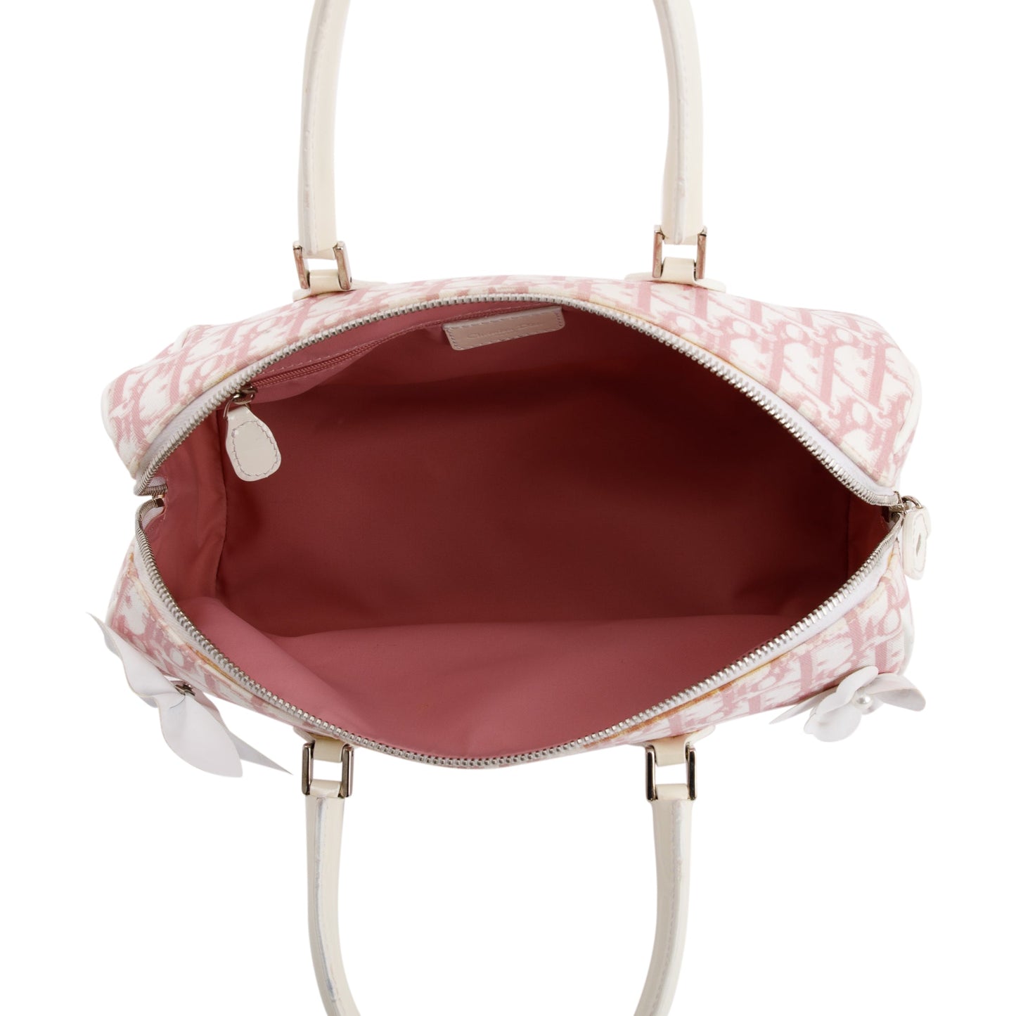 Christian Dior Vintage Girly Trotter Floral Boston Bag