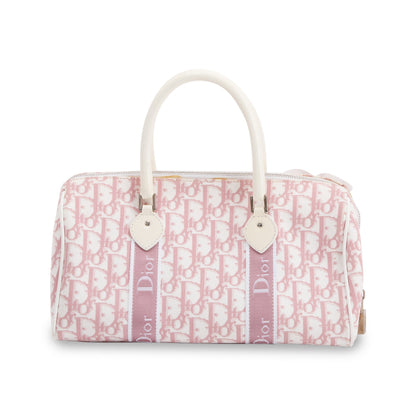 Christian Dior Vintage Girly Trotter Floral Boston Bag