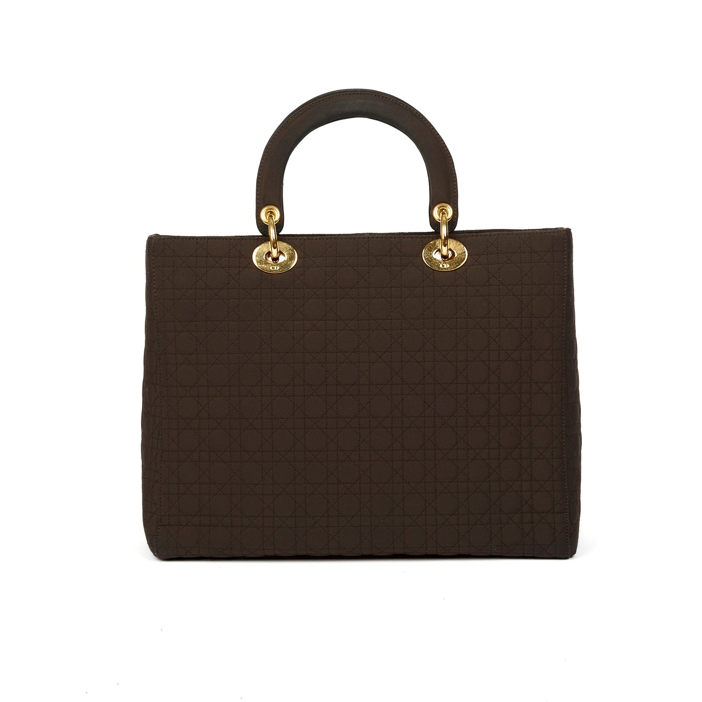 Christian Dior Vintage Large Nylon Lady Dior Bag