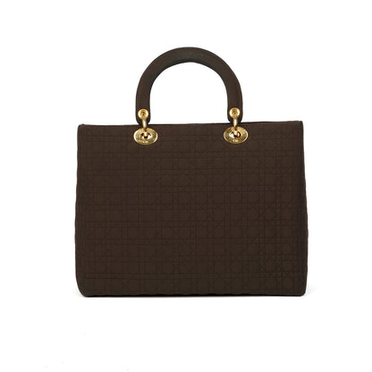 Christian Dior Vintage Large Nylon Lady Dior Bag