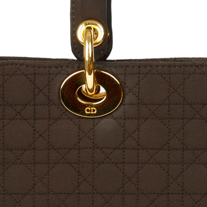 Christian Dior Vintage Large Nylon Lady Dior Bag