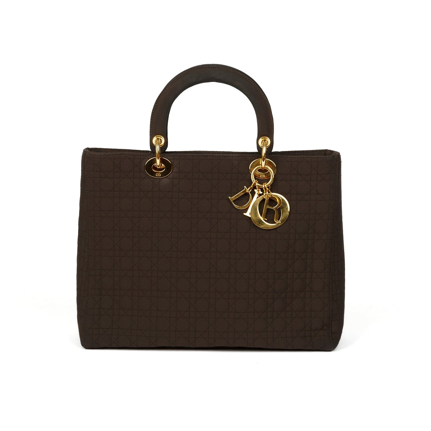 Christian Dior Vintage Large Nylon Lady Dior Bag