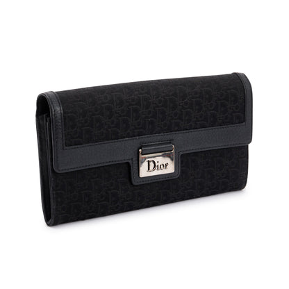 Christian Dior Vintage Monogram Canvas Continental Flap Wallet
