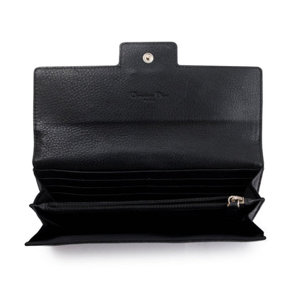 Christian Dior Vintage Monogram Canvas Continental Flap Wallet