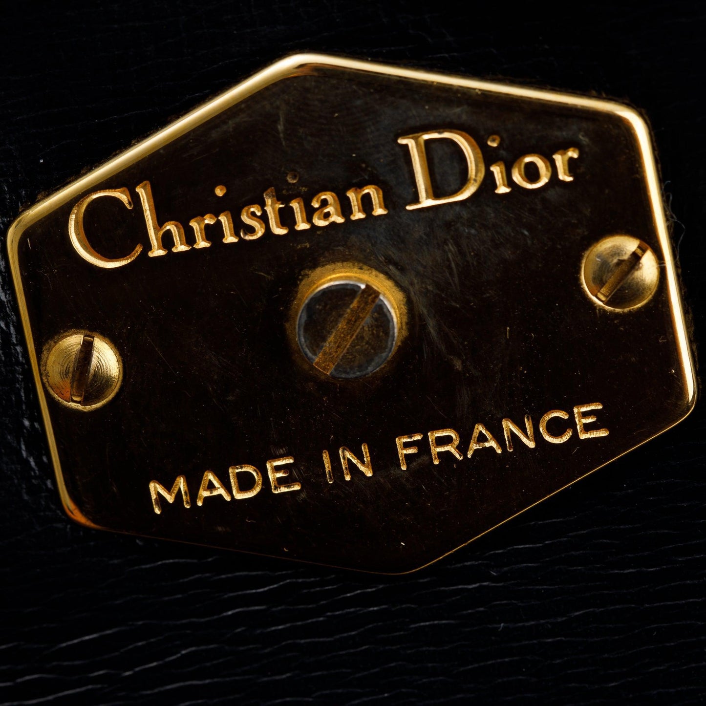 Christian Dior Vintage Navy Calfskin Leather Crossbody Bag