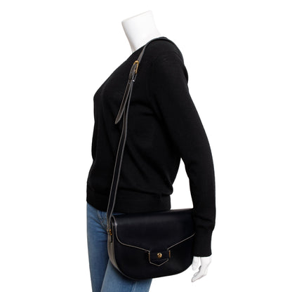 Christian Dior Vintage Navy Calfskin Leather Crossbody Bag