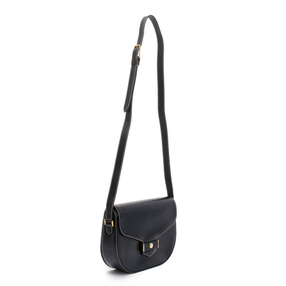 Christian Dior Vintage Navy Calfskin Leather Crossbody Bag