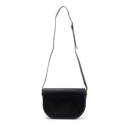 Christian Dior Vintage Navy Calfskin Leather Crossbody Bag