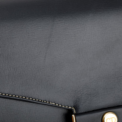 Christian Dior Vintage Navy Calfskin Leather Crossbody Bag