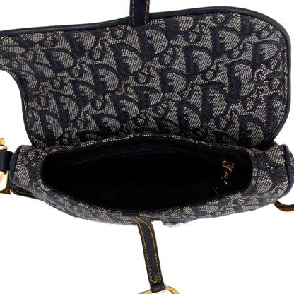 Christian Dior Vintage Oblique Mini Saddle Bag