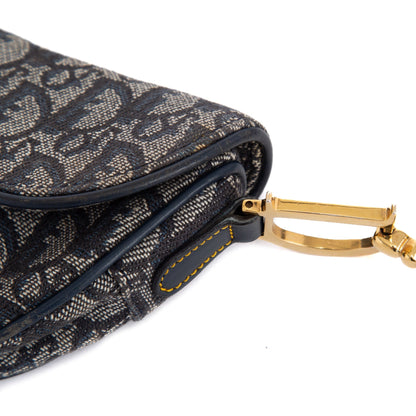 Christian Dior Vintage Oblique Mini Saddle Bag