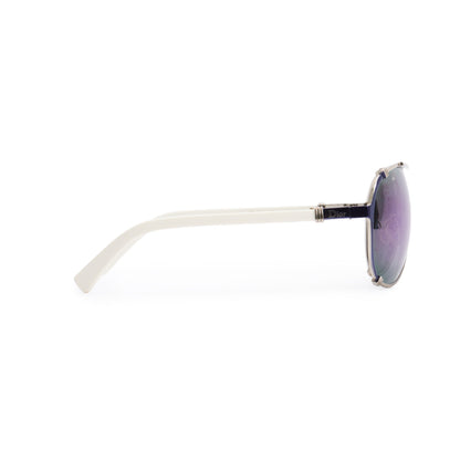 Christian Dior White Acetate DiorChicago2 Aviator Sunglasses