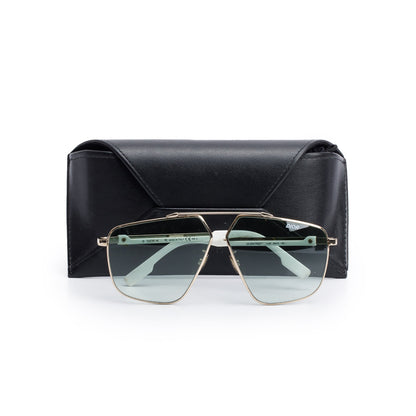 Christian Dior White Acetate DiorStreet1 Ovaersized Pilot Sunglasses