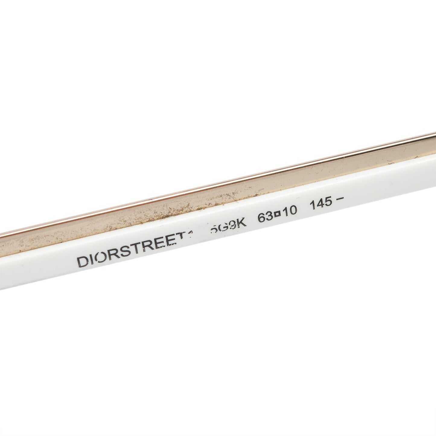 Christian Dior White Acetate DiorStreet1 Ovaersized Pilot Sunglasses