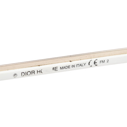 Christian Dior White Acetate DiorStreet1 Ovaersized Pilot Sunglasses