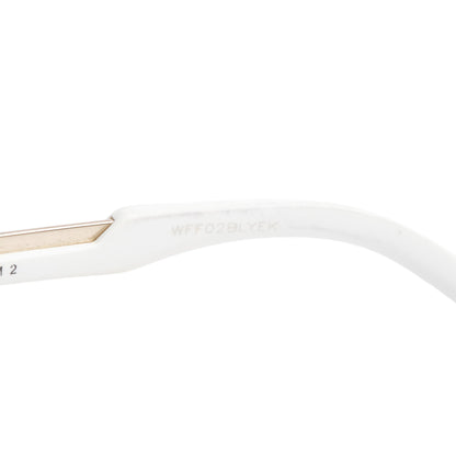 Christian Dior White Acetate DiorStreet1 Ovaersized Pilot Sunglasses
