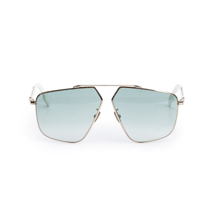 Christian Dior White Acetate DiorStreet1 Ovaersized Pilot Sunglasses