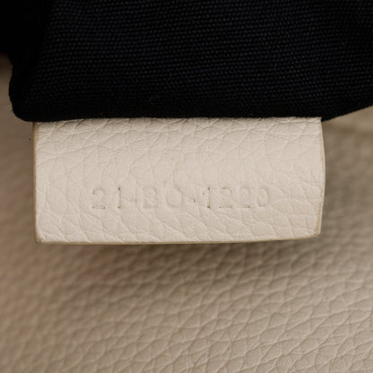 Christian Dior White Calfskin Leather Mini Saddle Crossbody Bag