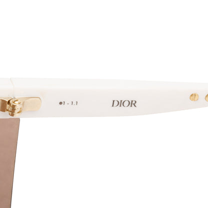 Christian Dior White DiorClub M1U Shield Mask Sunglasses