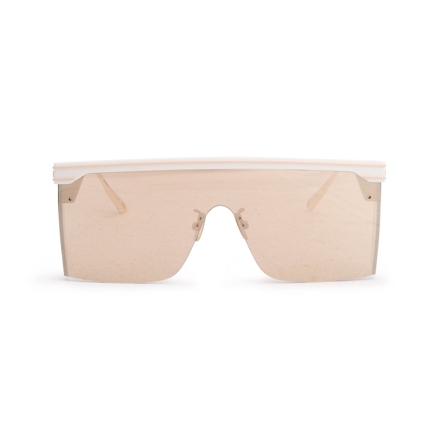 Christian Dior White DiorClub M1U Shield Mask Sunglasses