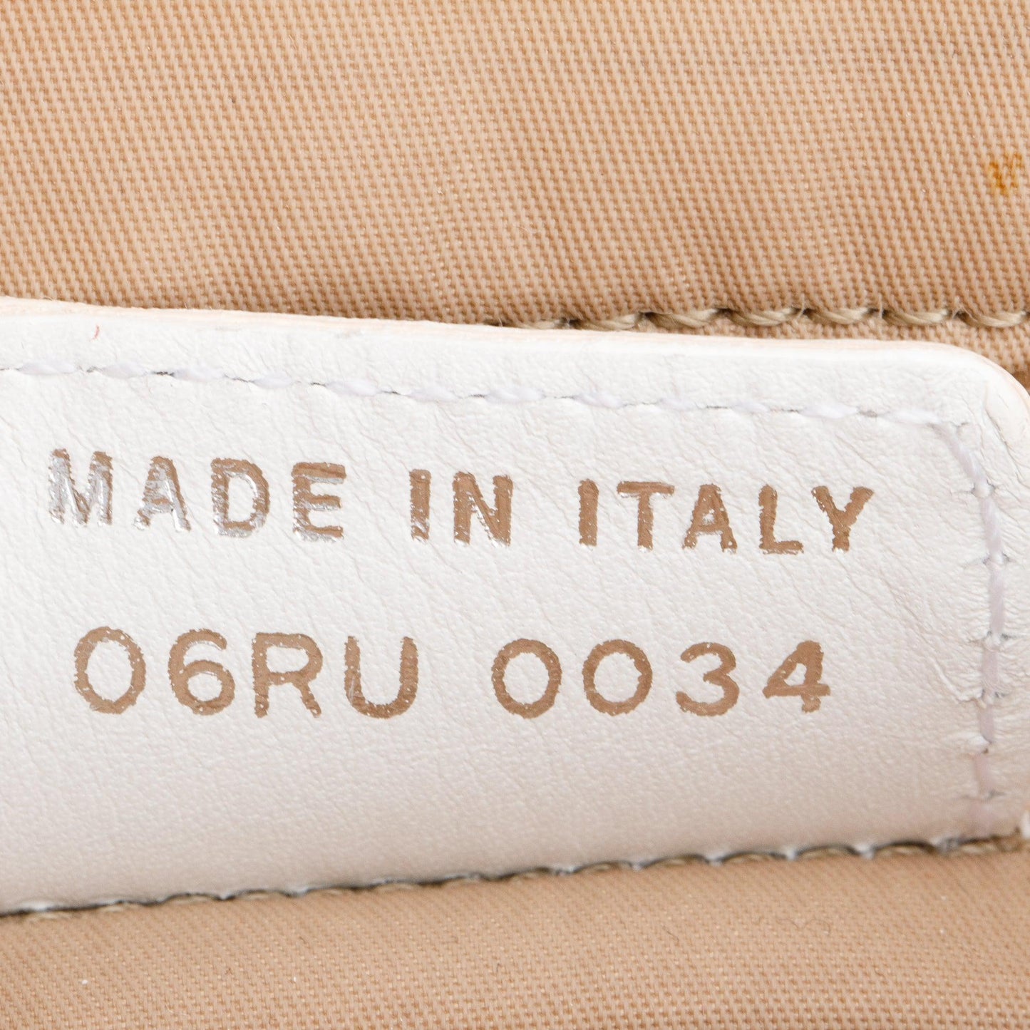 Christian Dior White Diorissimo Canvas Tote