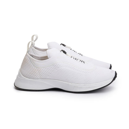 Christian Dior White Knit B25 Low Sneakers, Size 41