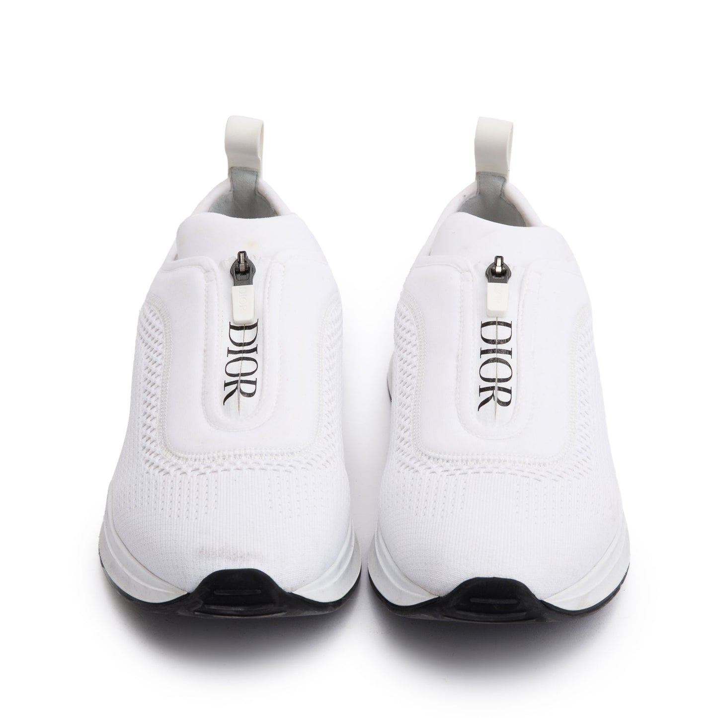 Christian Dior White Knit B25 Low Sneakers, Size 41