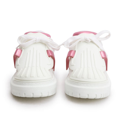 Christian Dior White Leather/Rubber ID Sneakers, Size 36