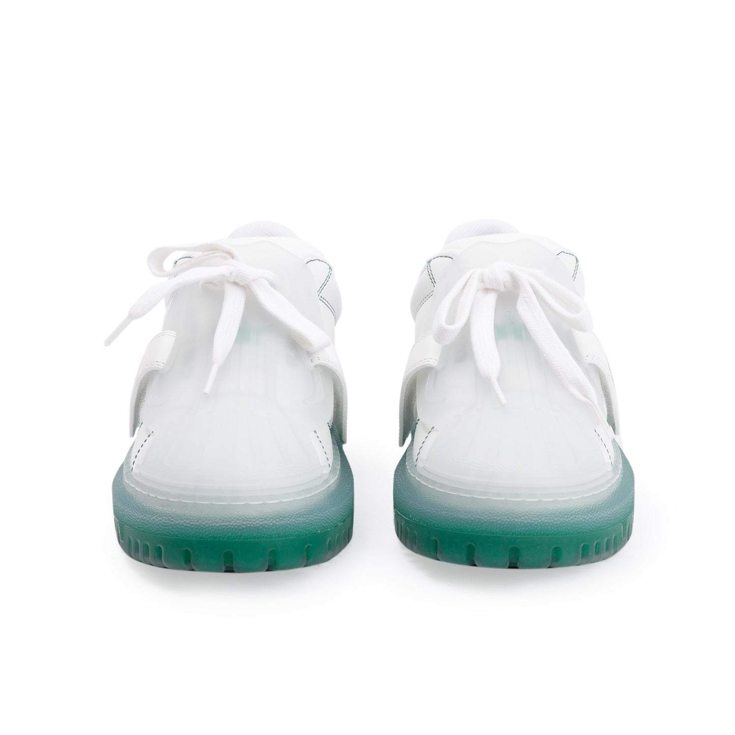 Christian Dior White/Green  Dior-ID Sneakers, Size 37