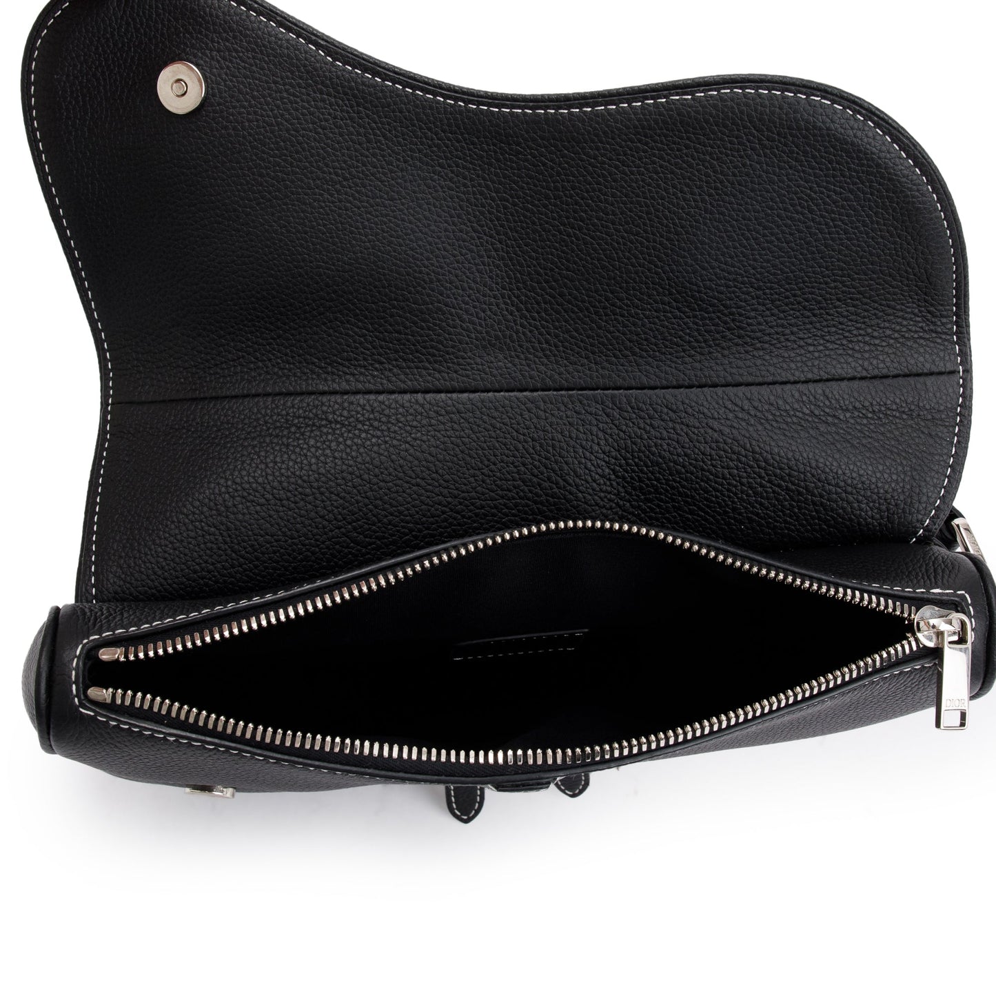 Christian Dior X Kaws Calfskin Leather Bee Saddle Bag