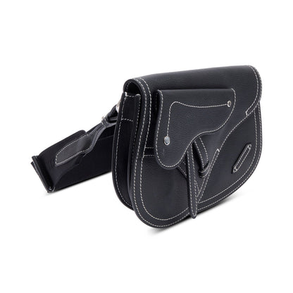 Christian Dior X Kaws Calfskin Leather Double Saddle Bag