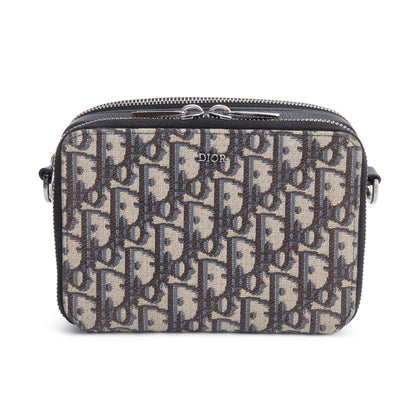 Christion Dior 2023 Oblique Jacquard Zipped Pouch Crossbody