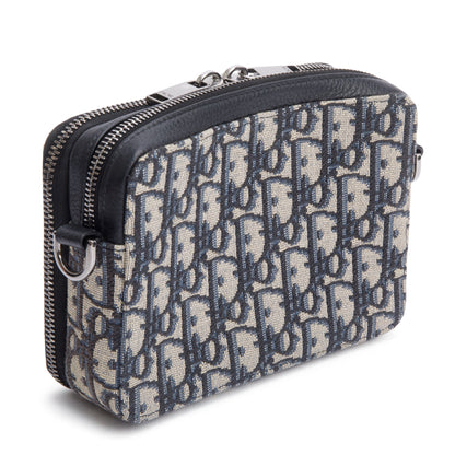 Christion Dior 2023 Oblique Jacquard Zipped Pouch Crossbody