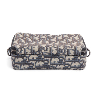 Christion Dior 2023 Oblique Jacquard Zipped Pouch Crossbody