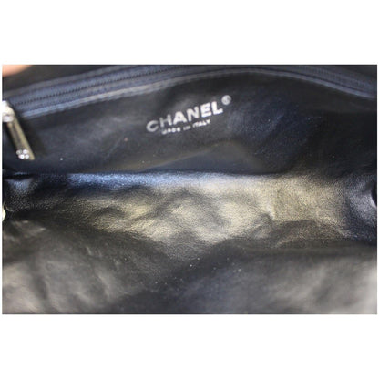 CHANEL Timeless Caviar Quilted Leather Clutch Black