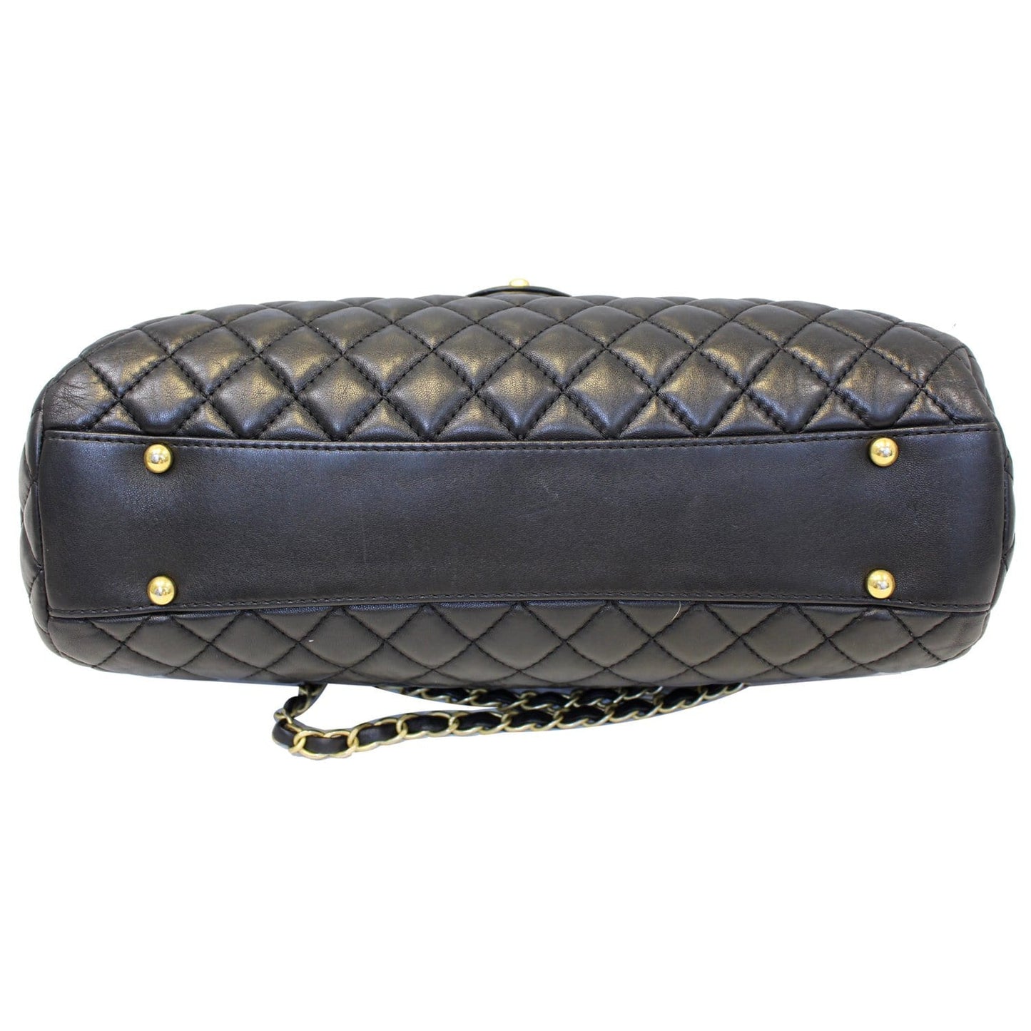 CHANEL Large Shopping Flap Shoulder Bag Black