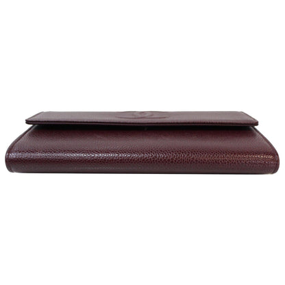 CHANEL Timeless CC Large Gusset Flap Caviar Wallet Burgundy - Last Call