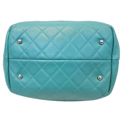 CHANEL Calfskin Perforated Up In The Air North South Tote Shoulder Bag