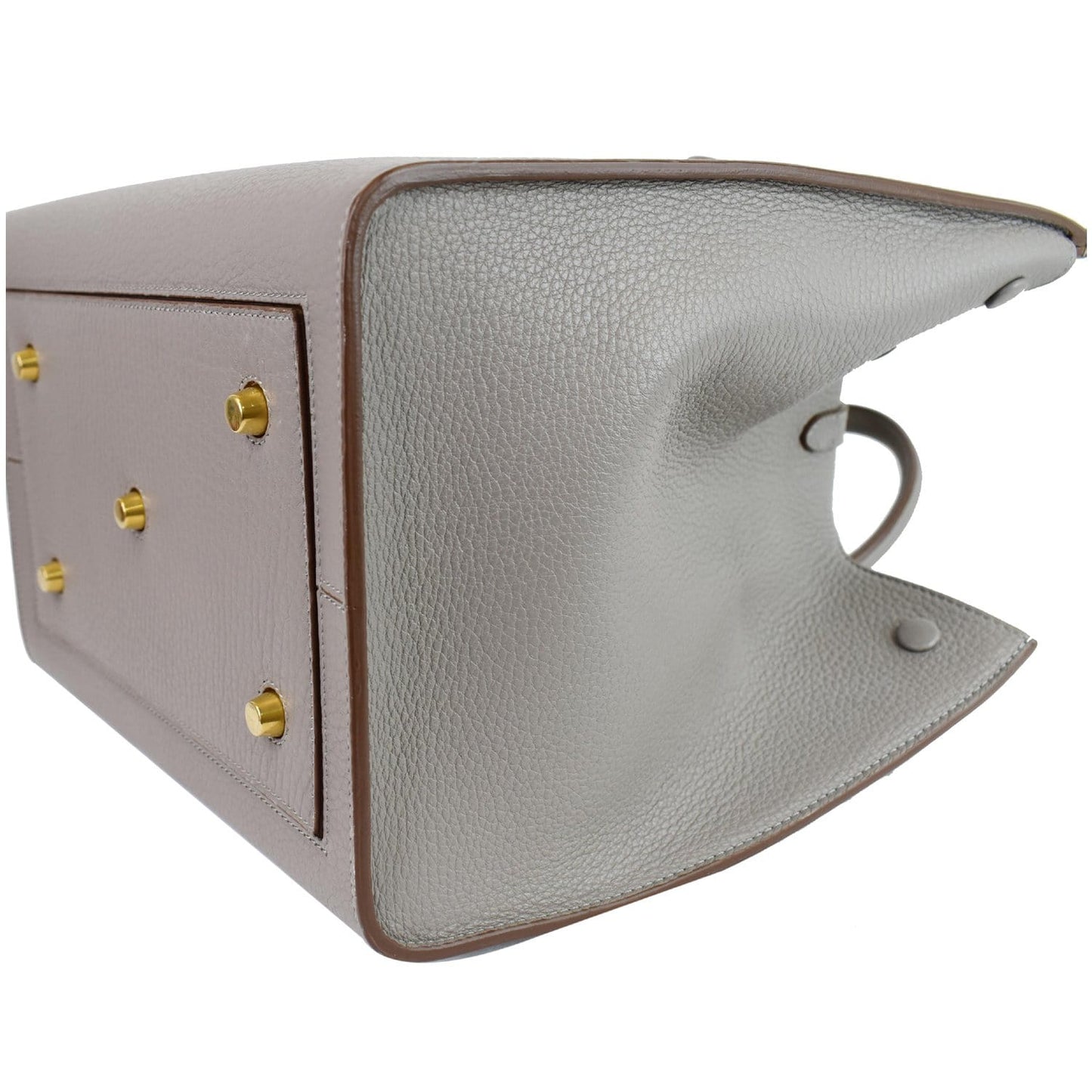 CELINE Tie Knot Mini Leather Tote Bag Grey