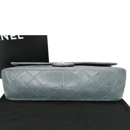 CHANEL 50th Anniversary 2.55 Reissue 228 Quilted Aged Calfskin Shoulder Bag Grey